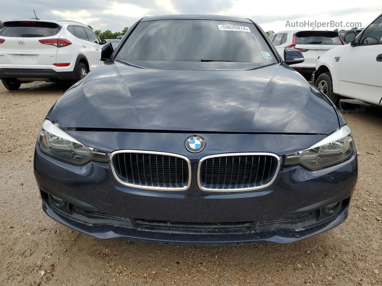 2016 Bmw 320 I Blue vin: WBA8E1G52GNU10370