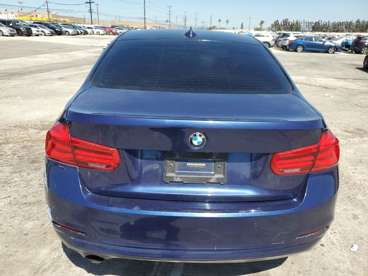 2016 Bmw 320 I Blue vin: WBA8E1G53GNT34836