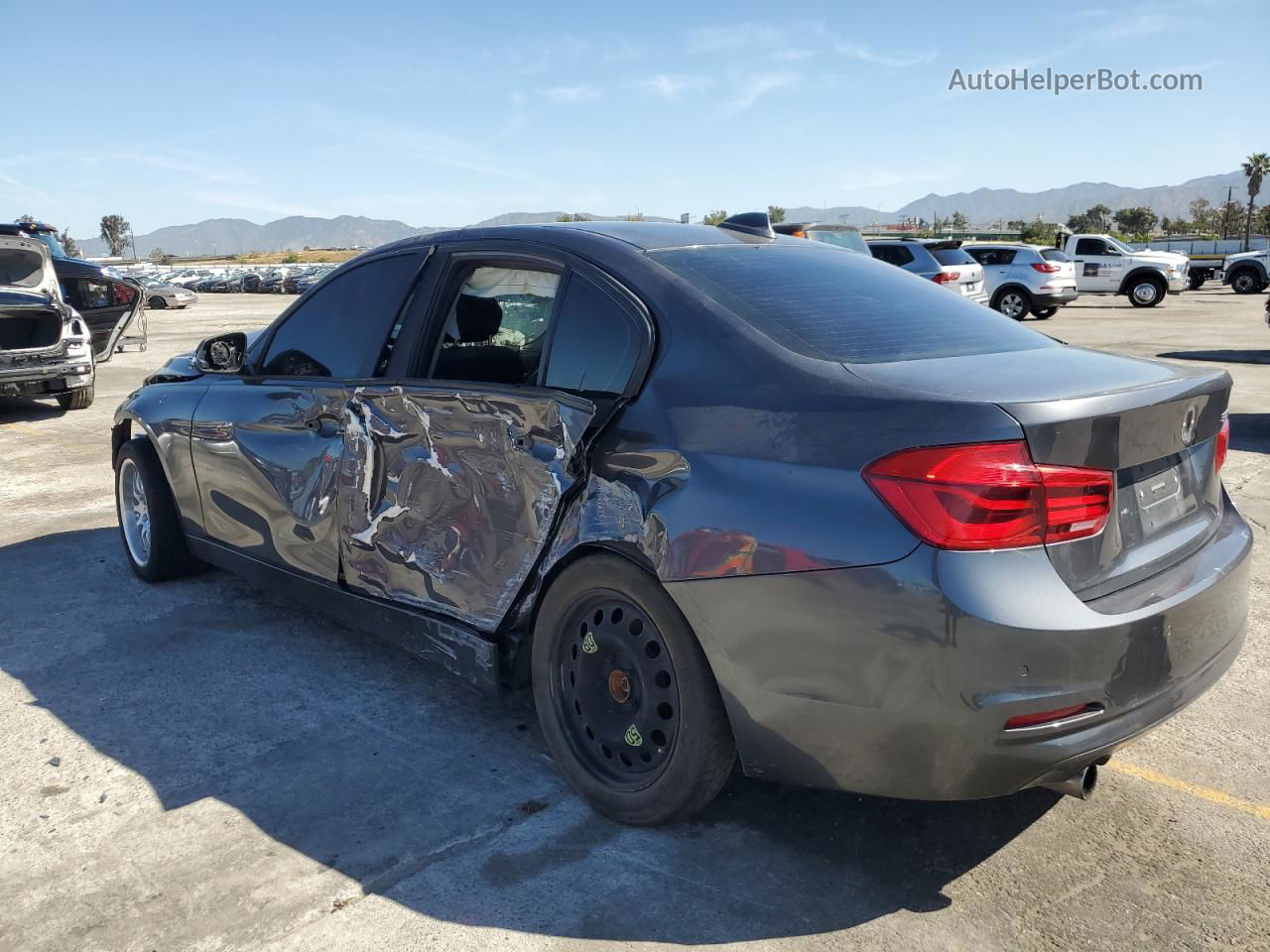 2016 Bmw 320 I Gray vin: WBA8E1G53GNU11785