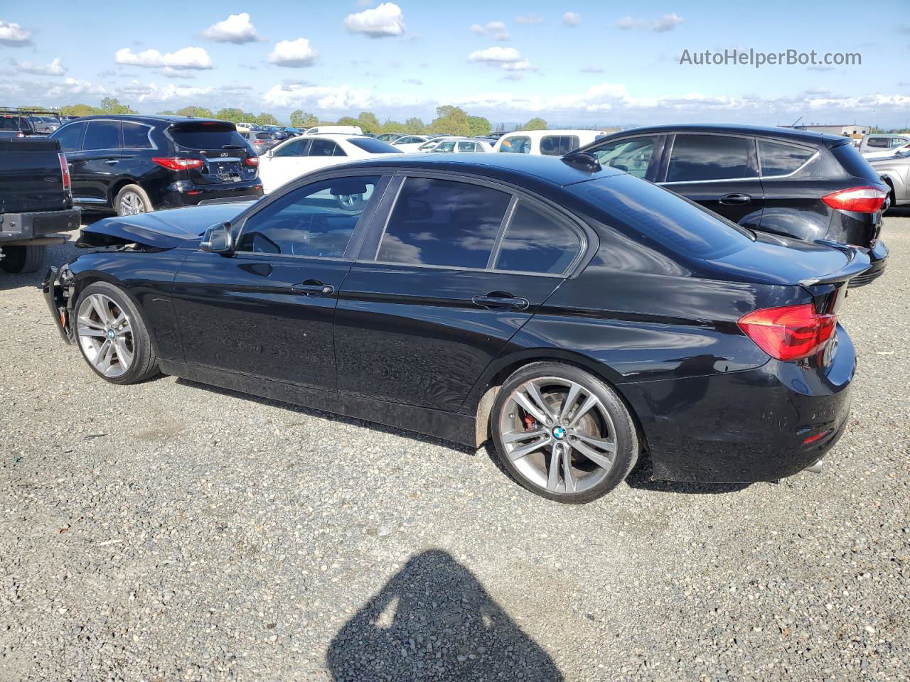 2016 Bmw 320 I Black vin: WBA8E1G54GNU10547