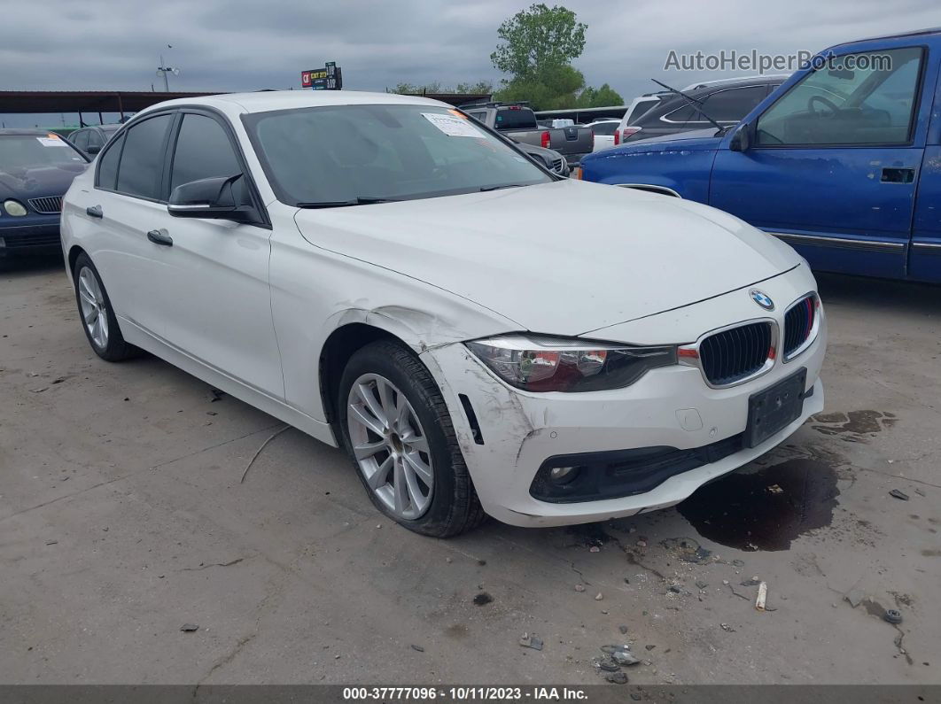 2016 Bmw 320i White vin: WBA8E1G55GNT35292