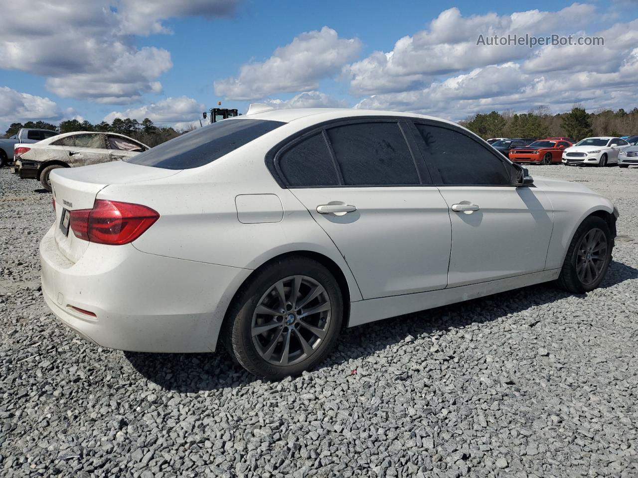 2016 Bmw 320 I White vin: WBA8E1G55GNT35356