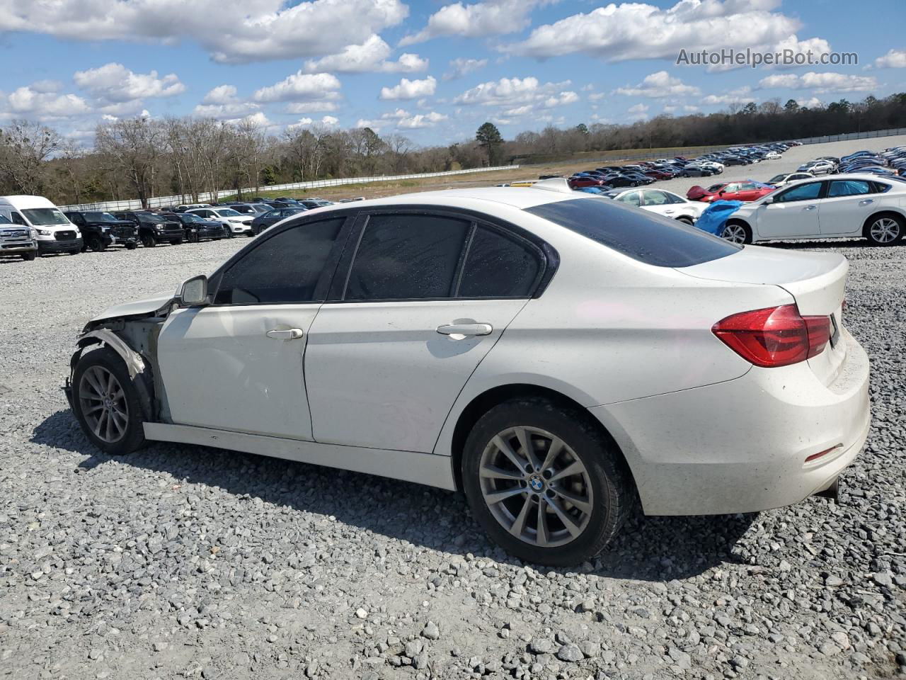 2016 Bmw 320 I White vin: WBA8E1G55GNT35356