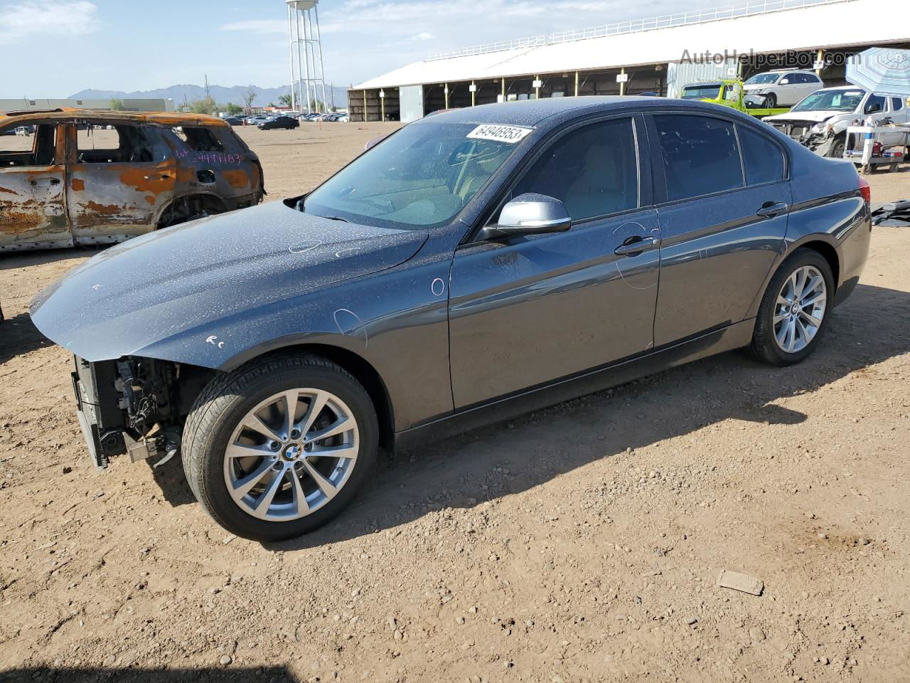 2016 Bmw 320 I Black vin: WBA8E1G55GNT35678