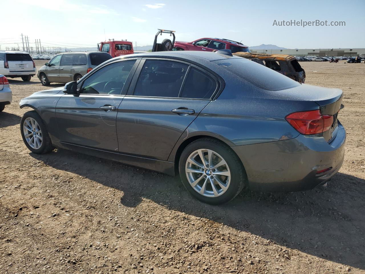 2016 Bmw 320 I Black vin: WBA8E1G55GNT35678