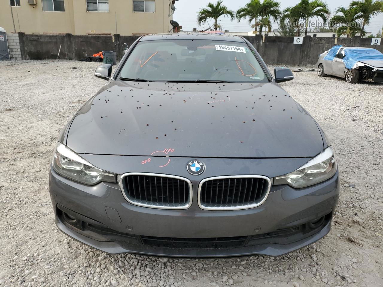 2017 Bmw 320 I Gray vin: WBA8E1G55HNU12616