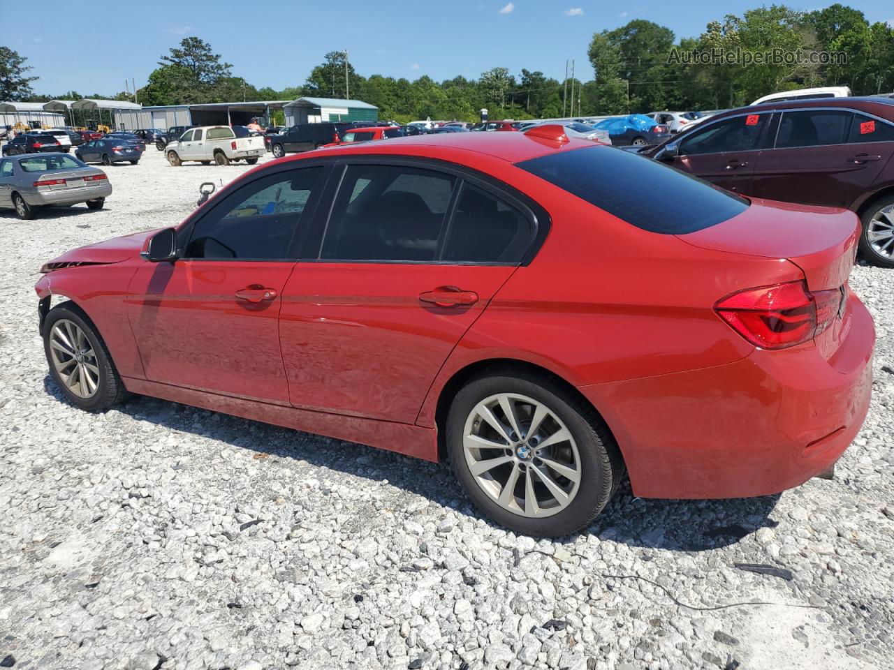 2017 Bmw 320 I Red vin: WBA8E1G55HNU13247