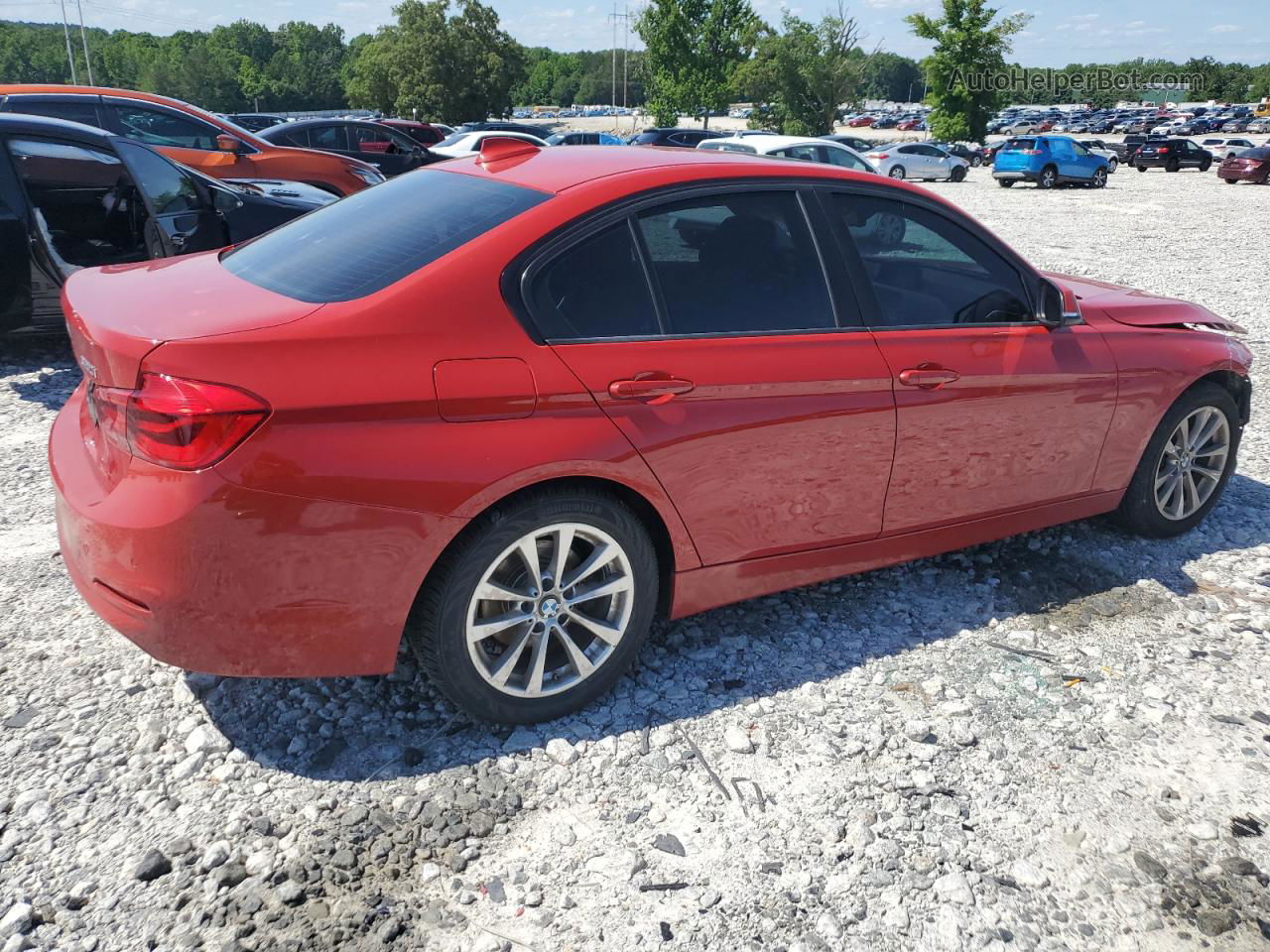 2017 Bmw 320 I Red vin: WBA8E1G55HNU13247