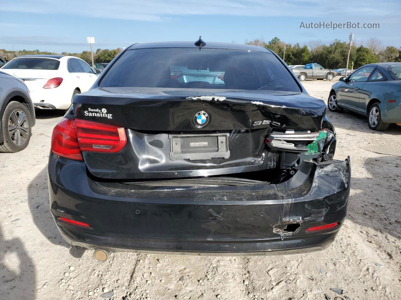 2017 Bmw 320 I Black vin: WBA8E1G55HNU14737