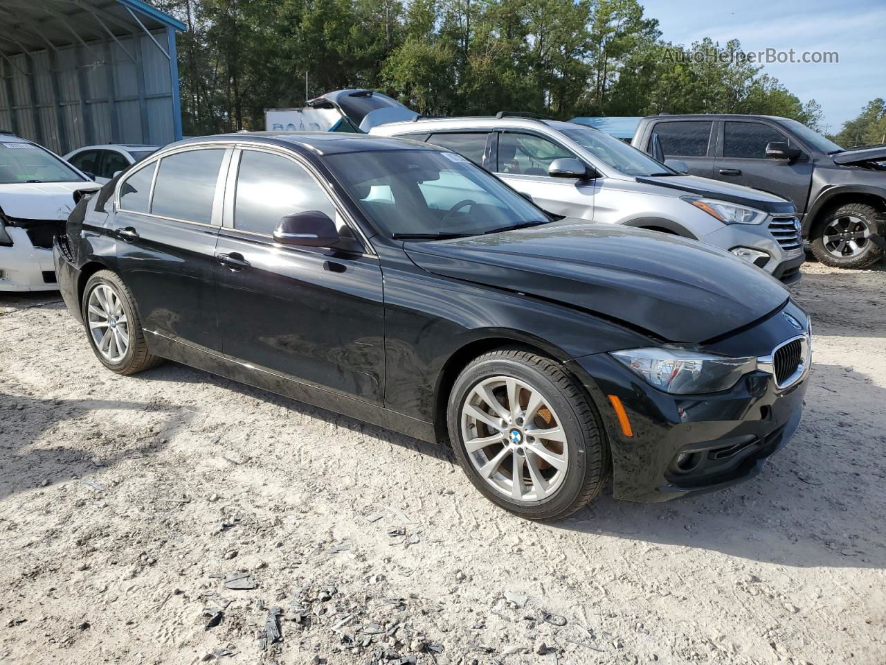 2017 Bmw 320 I Black vin: WBA8E1G55HNU14737