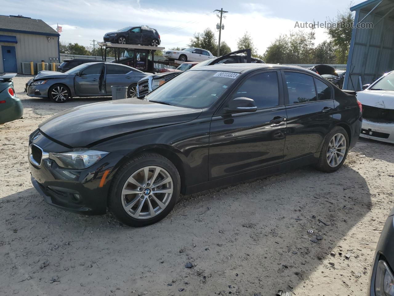 2017 Bmw 320 I Black vin: WBA8E1G55HNU14737