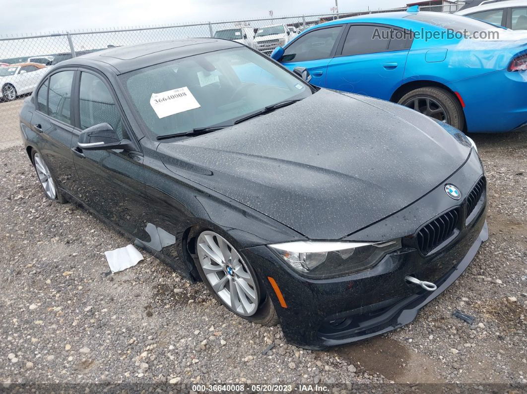 2016 Bmw 320i Black vin: WBA8E1G56GNT37598