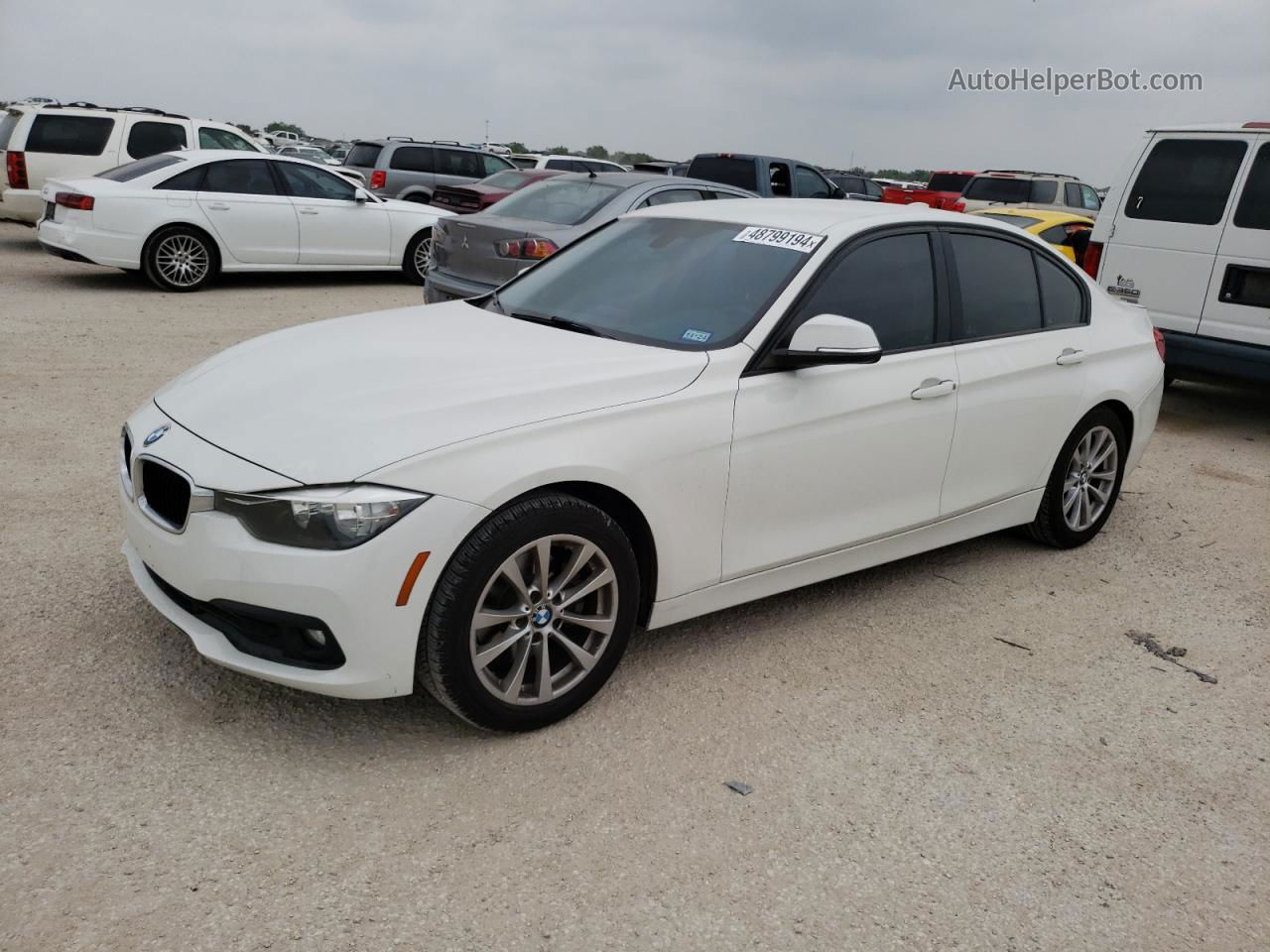 2016 Bmw 320 I White vin: WBA8E1G56GNU10971