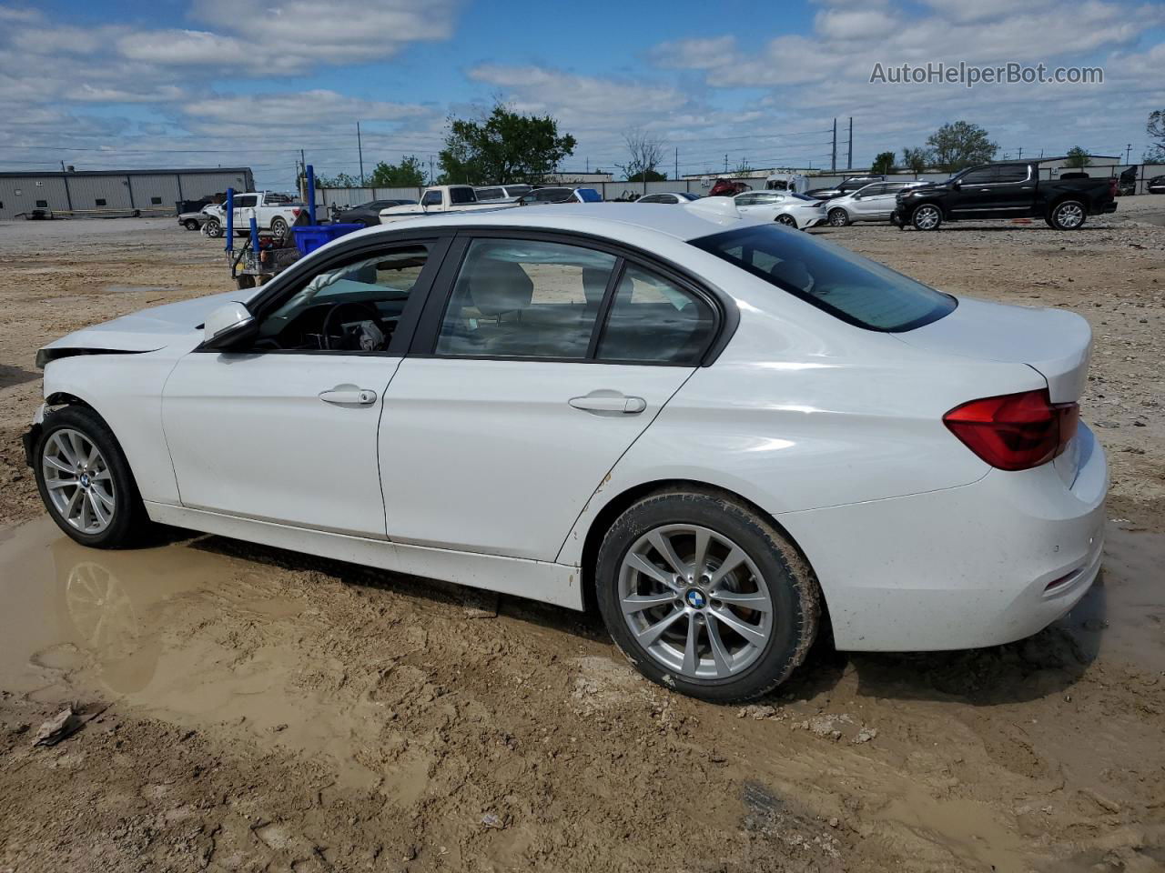 2016 Bmw 320 I White vin: WBA8E1G56GNU12042