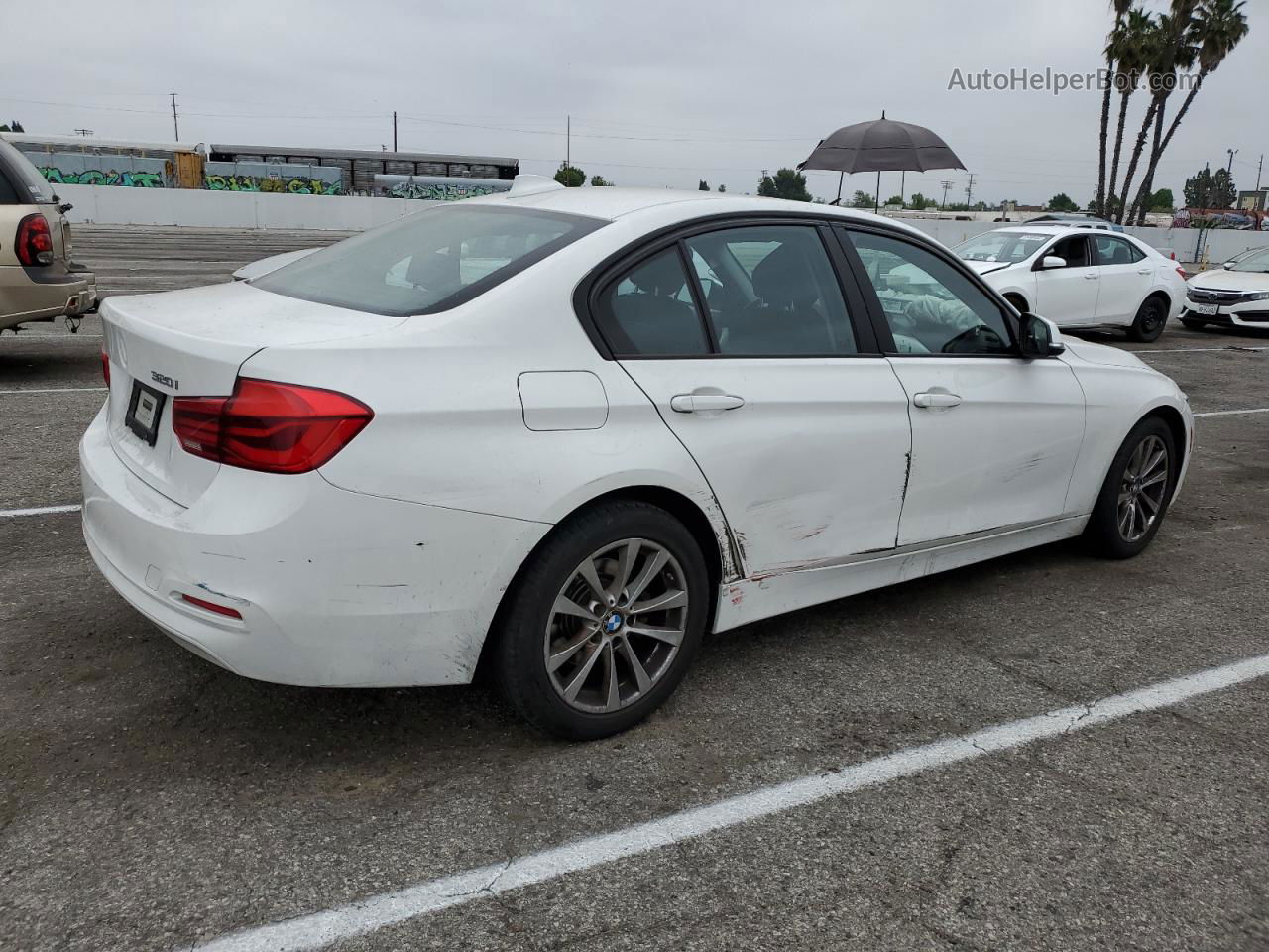 2016 Bmw 320 I White vin: WBA8E1G57GNT33785