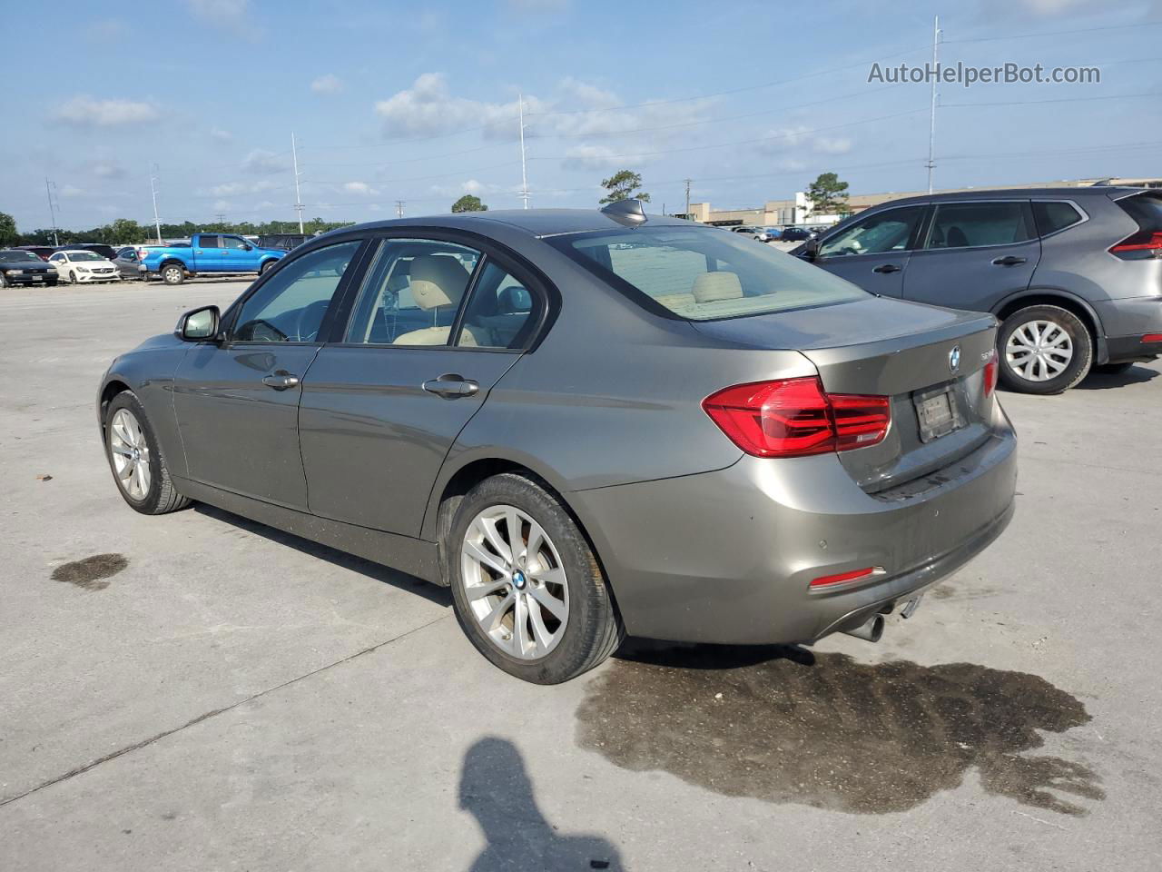 2016 Bmw 320 I Gray vin: WBA8E1G57GNT36248