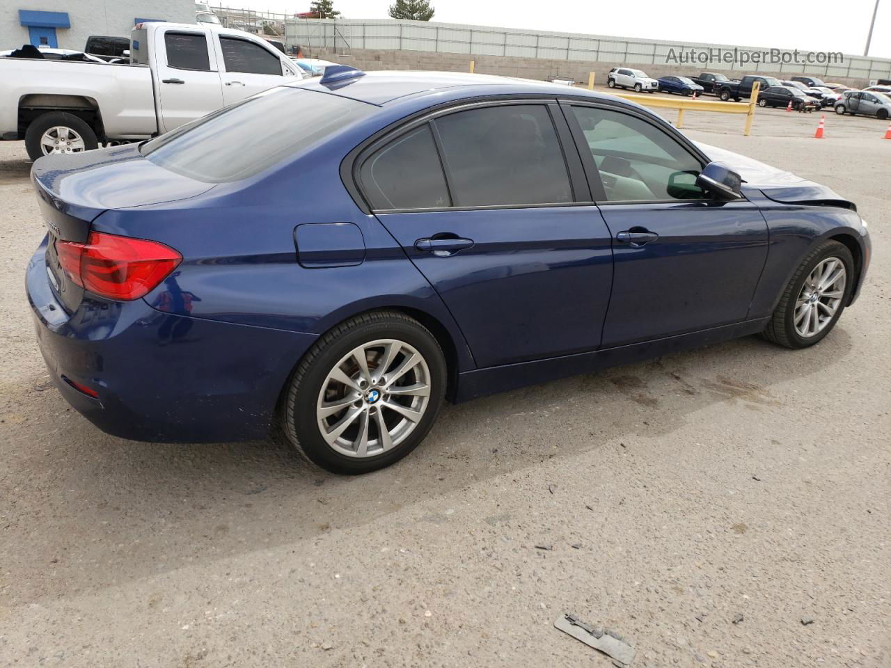 2016 Bmw 320 I Blue vin: WBA8E1G57GNT36654