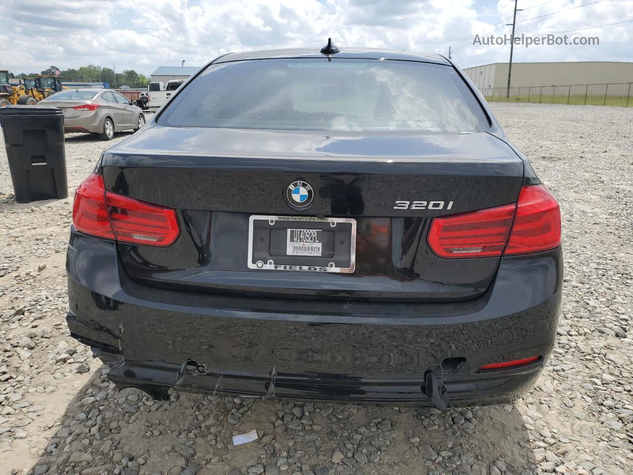 2017 Bmw 320 I Black vin: WBA8E1G57HNU14478