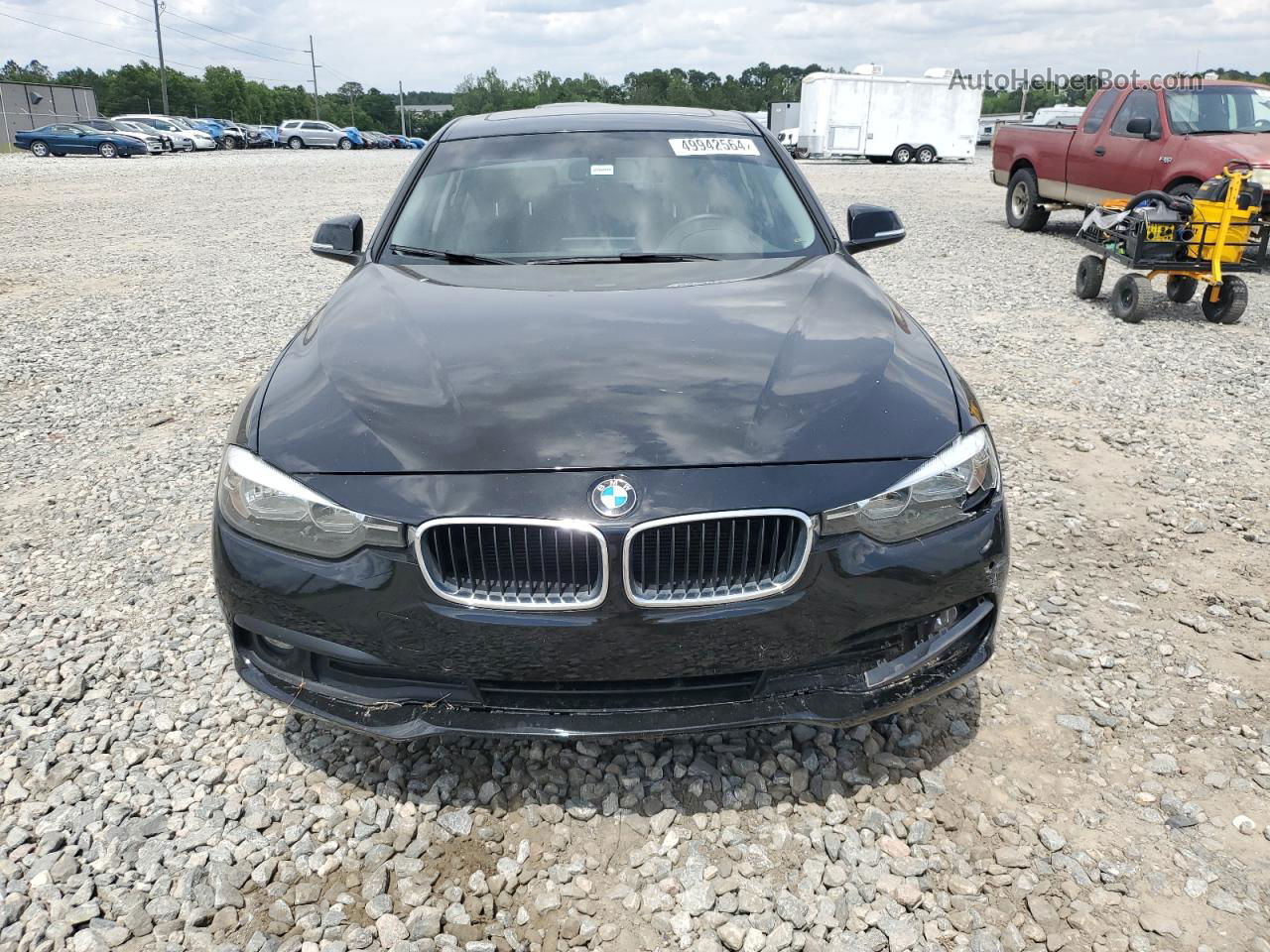 2017 Bmw 320 I Black vin: WBA8E1G57HNU14478