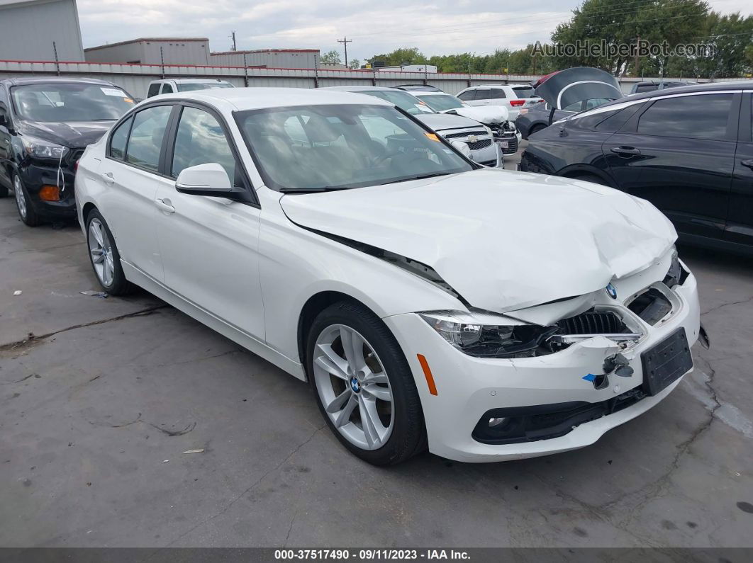 2016 Bmw 3 Series 320i White vin: WBA8E1G58GNT33519