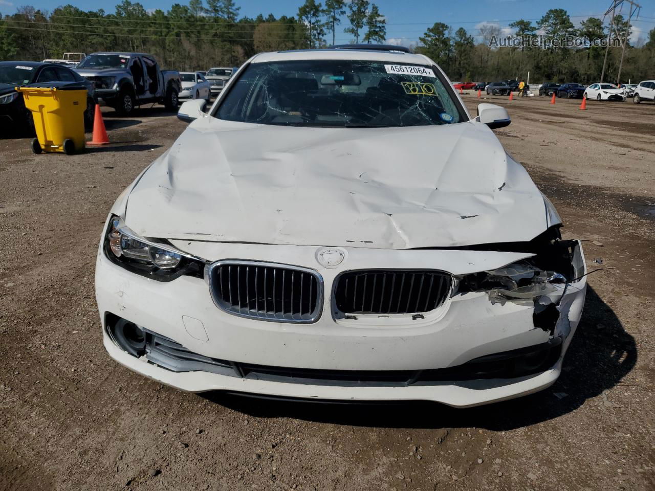 2017 Bmw 320 I White vin: WBA8E1G58HNU12920