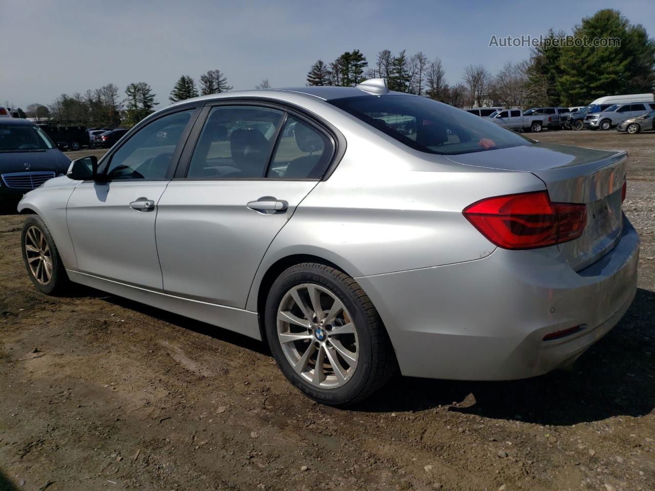 2017 Bmw 320 I Silver vin: WBA8E1G58HNU13937