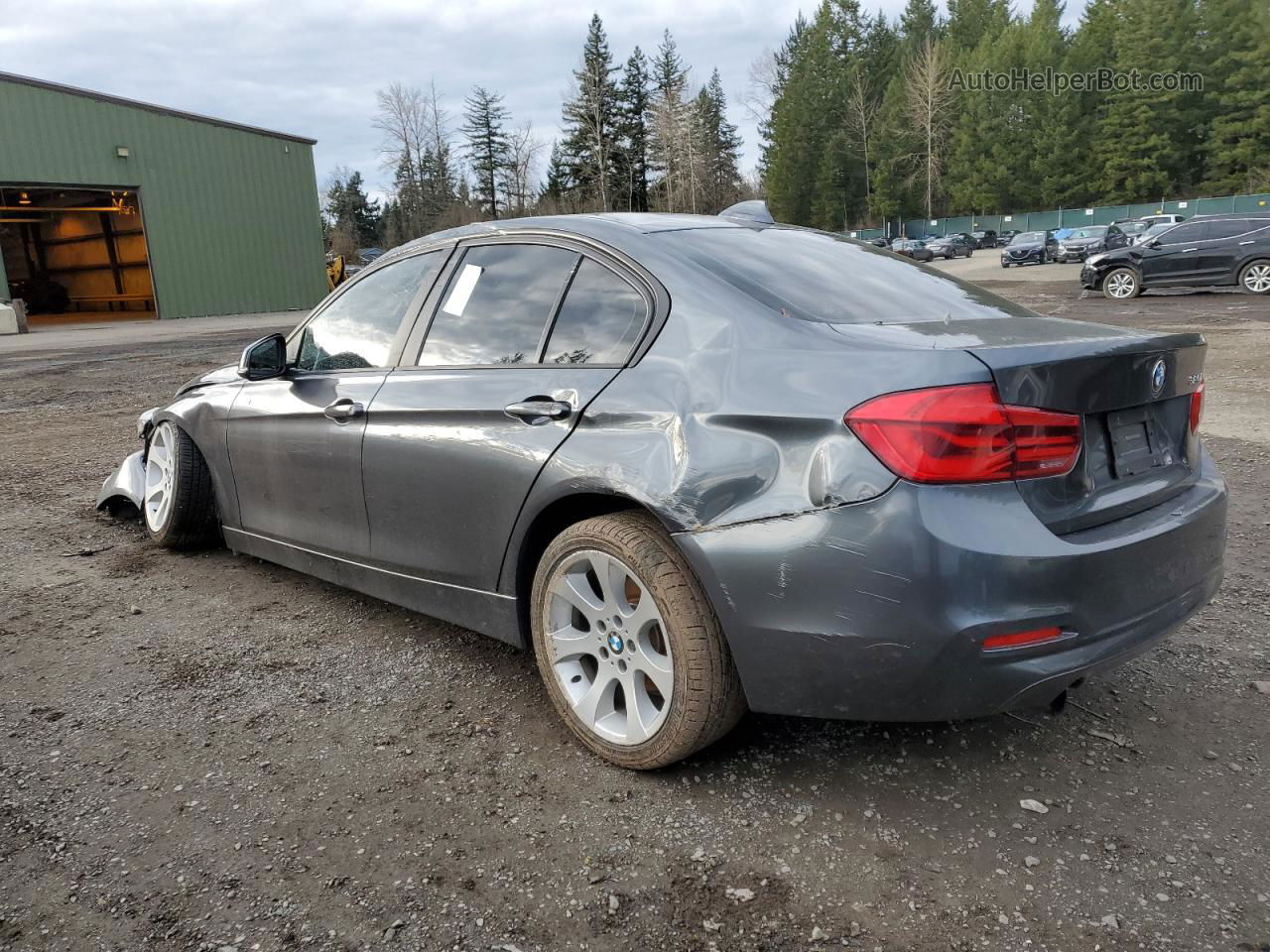 2017 Bmw 320 I Gray vin: WBA8E1G58HNU14649