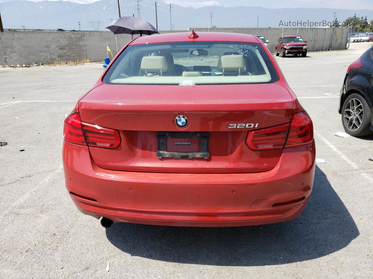 2016 Bmw 320 I Red vin: WBA8E1G59GNU10821