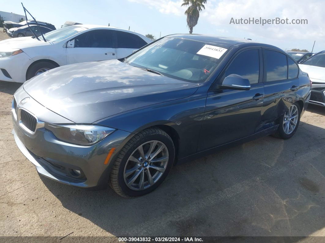 2016 Bmw 320i Gray vin: WBA8E1G59GNU11662