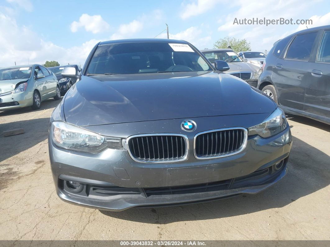 2016 Bmw 320i Gray vin: WBA8E1G59GNU11662