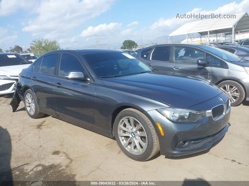 2016 Bmw 320i Gray vin: WBA8E1G59GNU11662