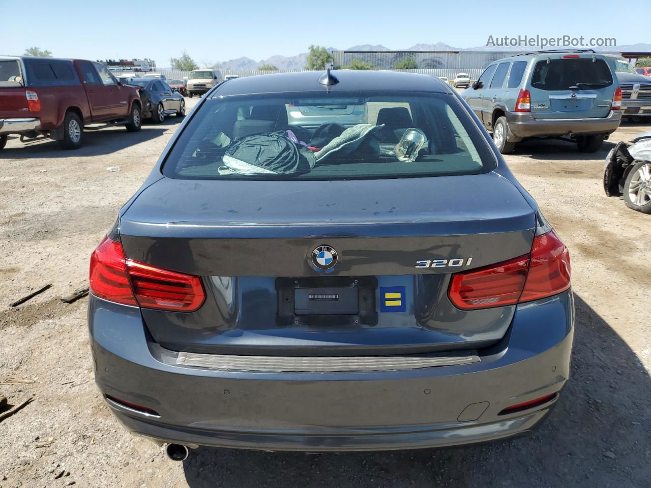 2016 Bmw 320 I Charcoal vin: WBA8E1G5XGNT35224