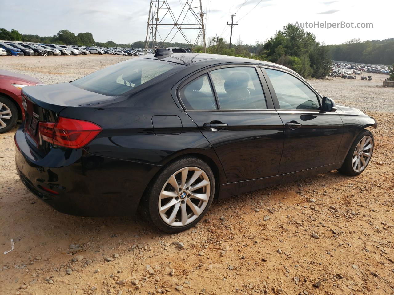 2016 Bmw 320 I Черный vin: WBA8E1G5XGNT35868