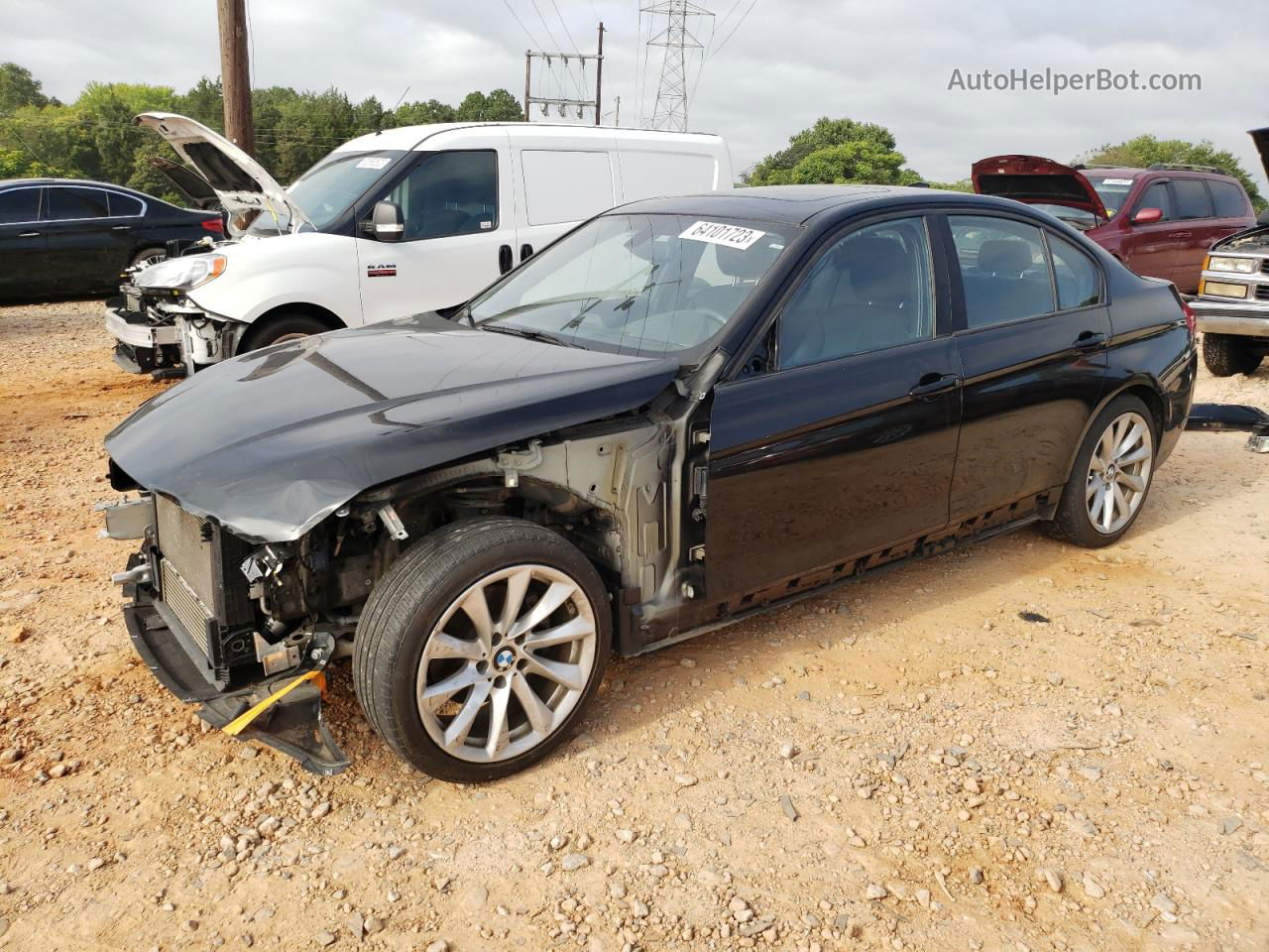 2016 Bmw 320 I Черный vin: WBA8E1G5XGNT35868