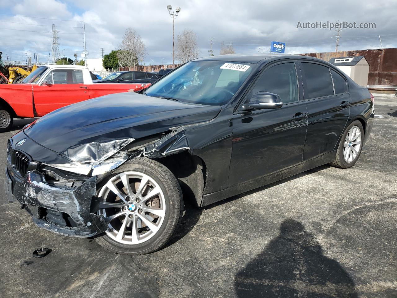 2016 Bmw 320 I Black vin: WBA8E1G5XGNT37202