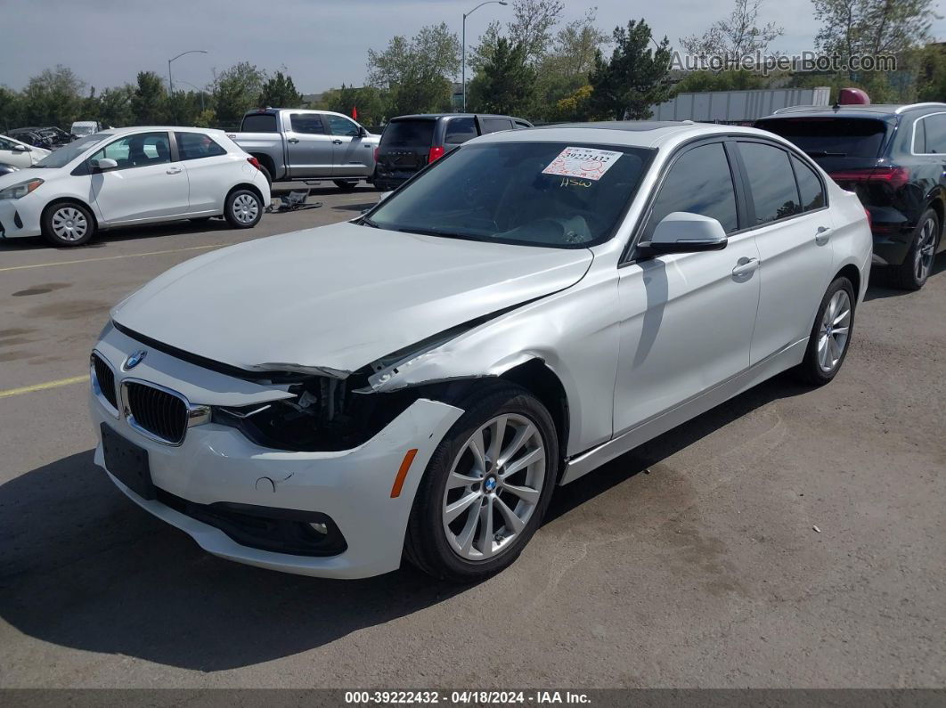 2016 Bmw 320i   White vin: WBA8E1G5XGNT37409