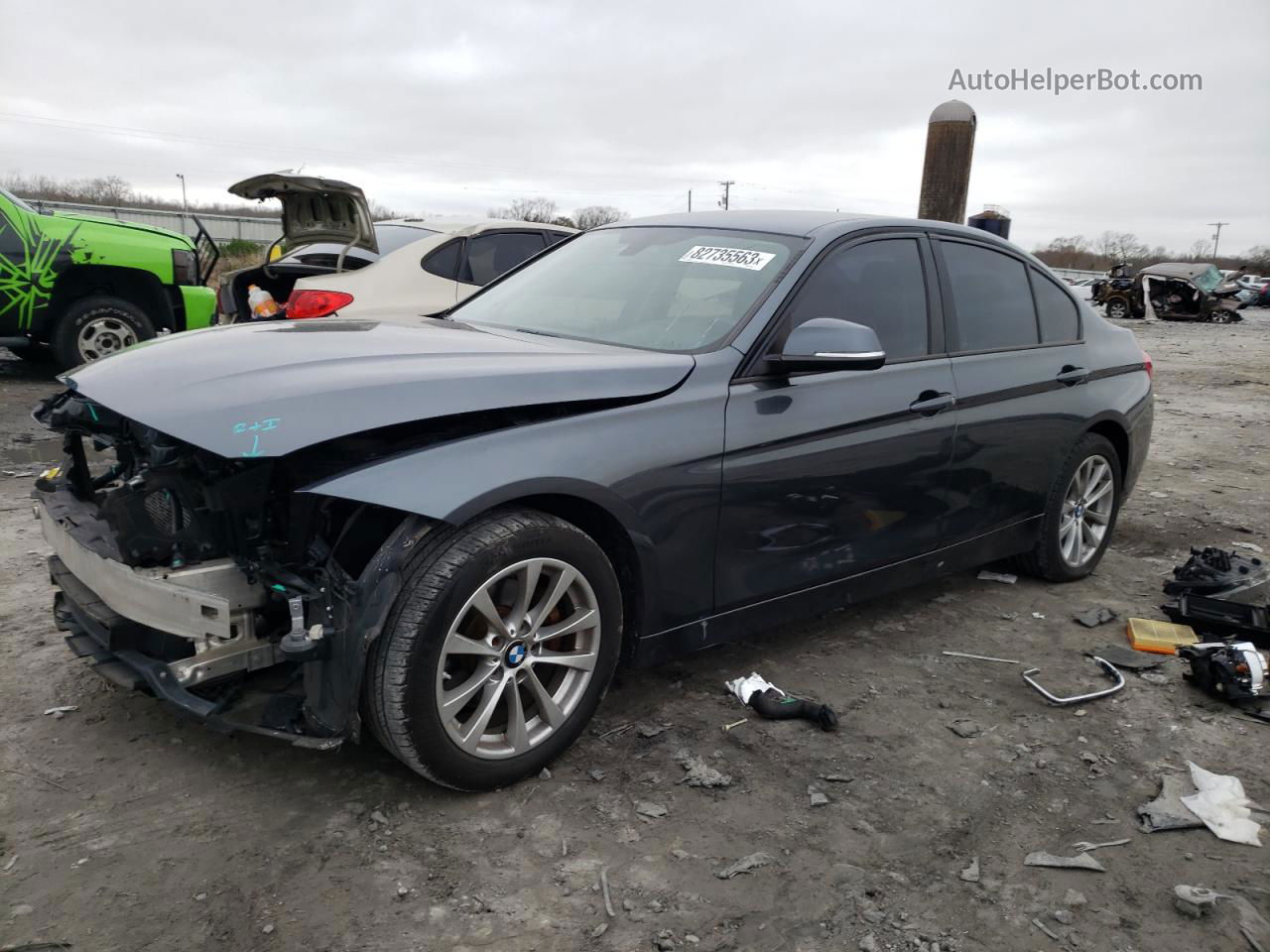 2016 Bmw 320 I Charcoal vin: WBA8E1G5XGNT37992