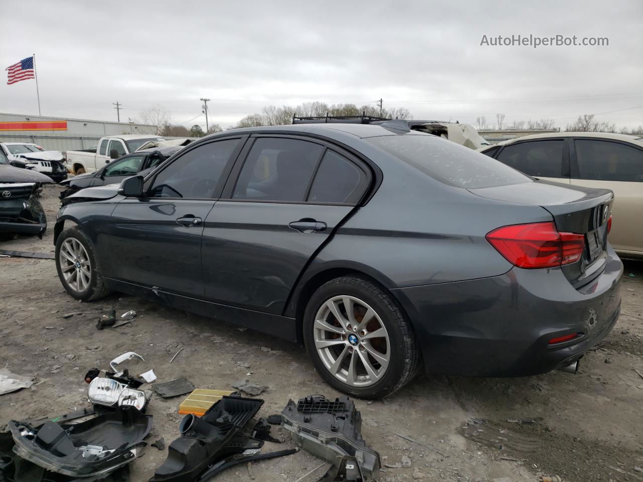 2016 Bmw 320 I Угольный vin: WBA8E1G5XGNT37992