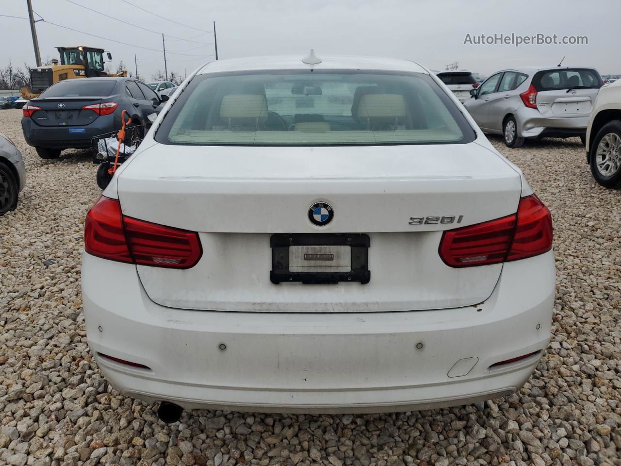 2016 Bmw 320 I White vin: WBA8E1G5XGNU11928