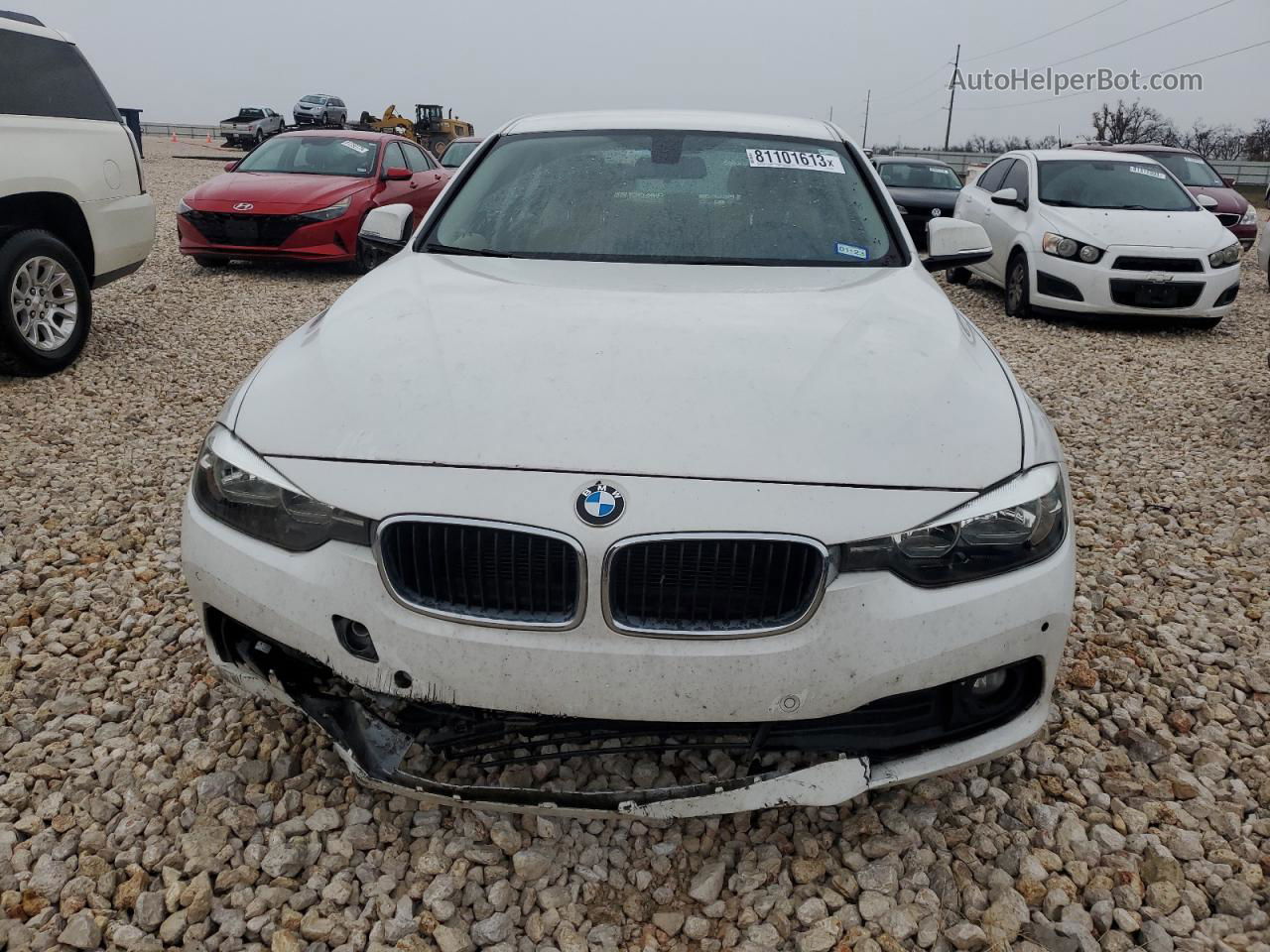 2016 Bmw 320 I White vin: WBA8E1G5XGNU11928