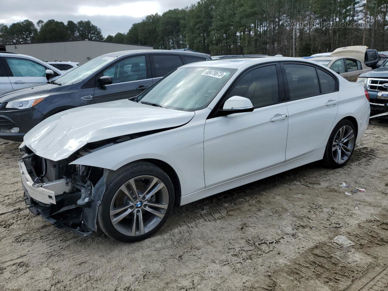 2016 Bmw 328 Xi Sulev White vin: WBA8E3C51GK505022