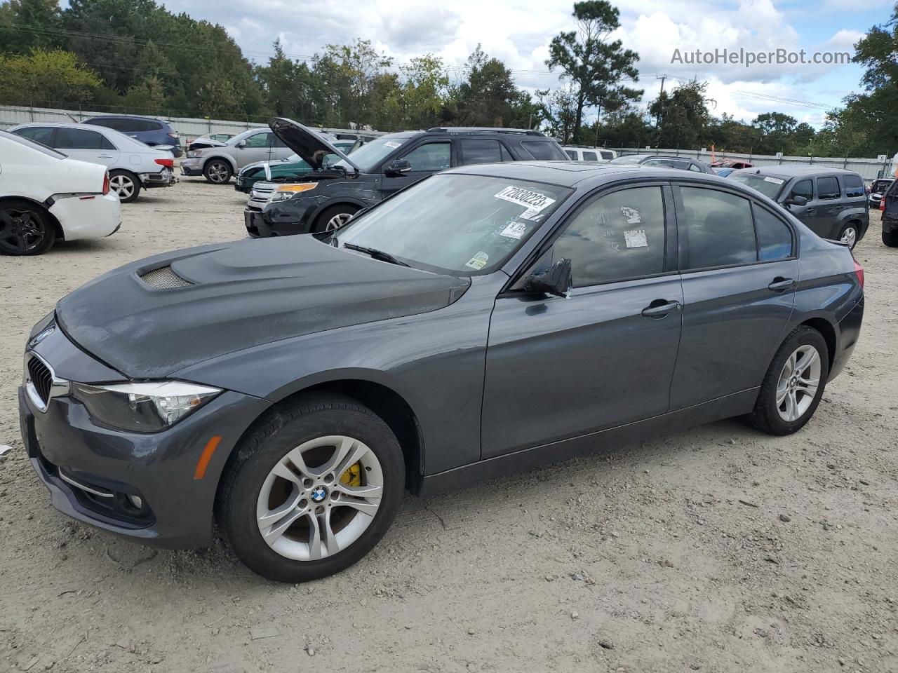 2016 Bmw 328 Xi Sulev Серый vin: WBA8E3C52GK502050