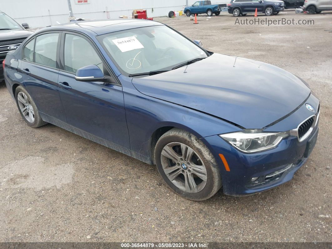 2016 Bmw 3 Series 328i Xdrive Dark Blue vin: WBA8E3C5XGK501177