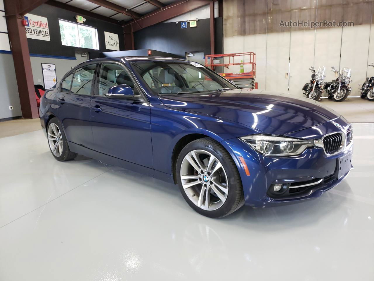 2016 Bmw 328 Xi Sulev Синий vin: WBA8E3G52GNT78726