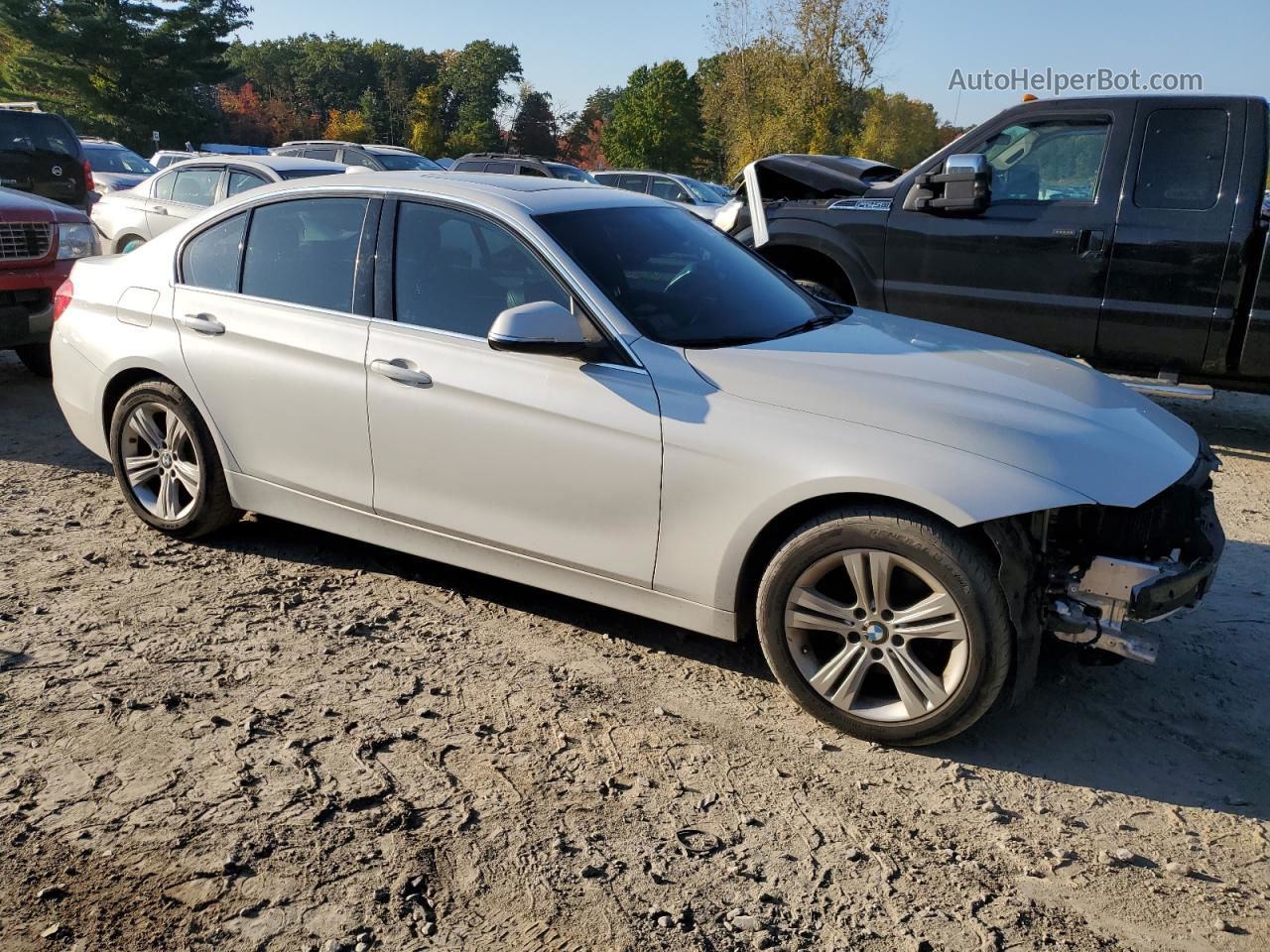 2016 Bmw 328 Xi Sulev Silver vin: WBA8E3G53GNT26098