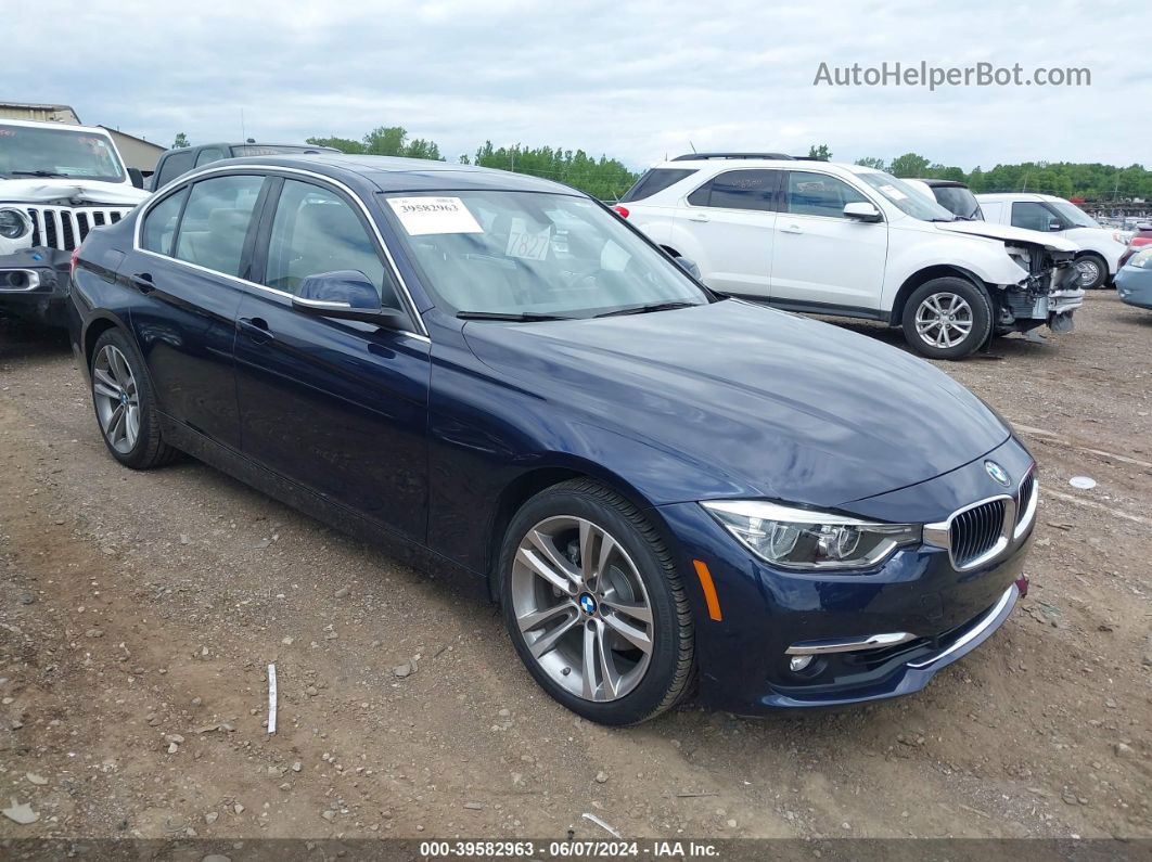 2016 Bmw 328i Xdrive Blue vin: WBA8E3G53GNU00250