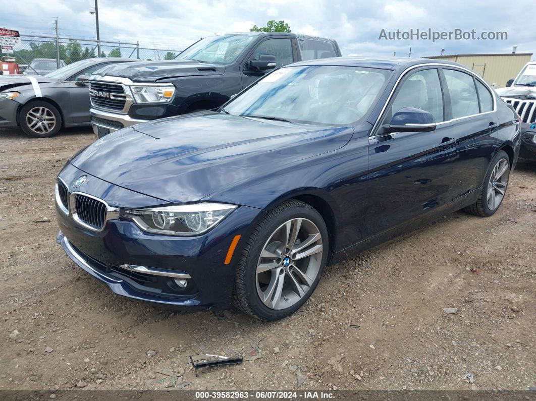 2016 Bmw 328i Xdrive Blue vin: WBA8E3G53GNU00250