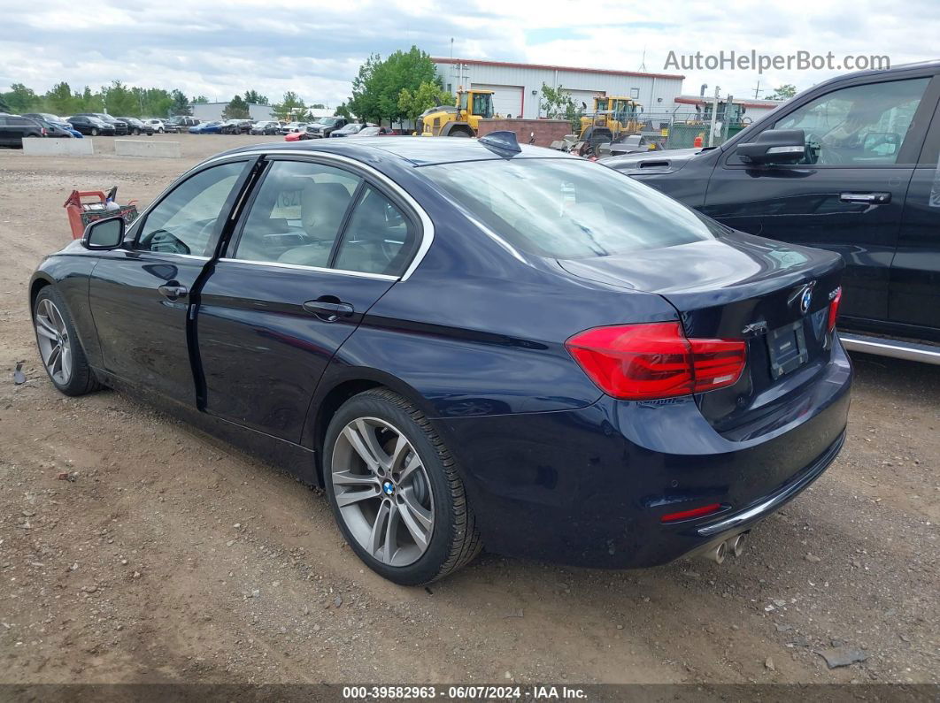 2016 Bmw 328i Xdrive Blue vin: WBA8E3G53GNU00250