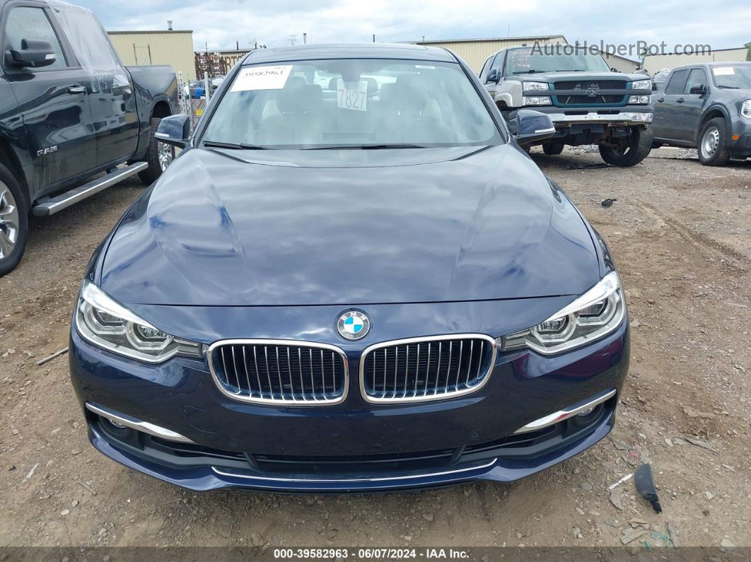 2016 Bmw 328i Xdrive Blue vin: WBA8E3G53GNU00250