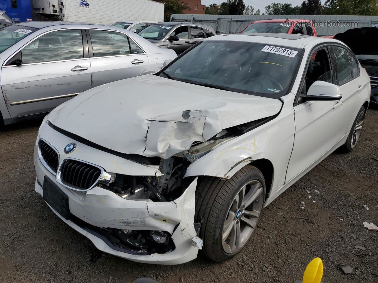 2016 Bmw 328 Xi Sulev White vin: WBA8E3G53GNU02340